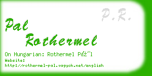 pal rothermel business card